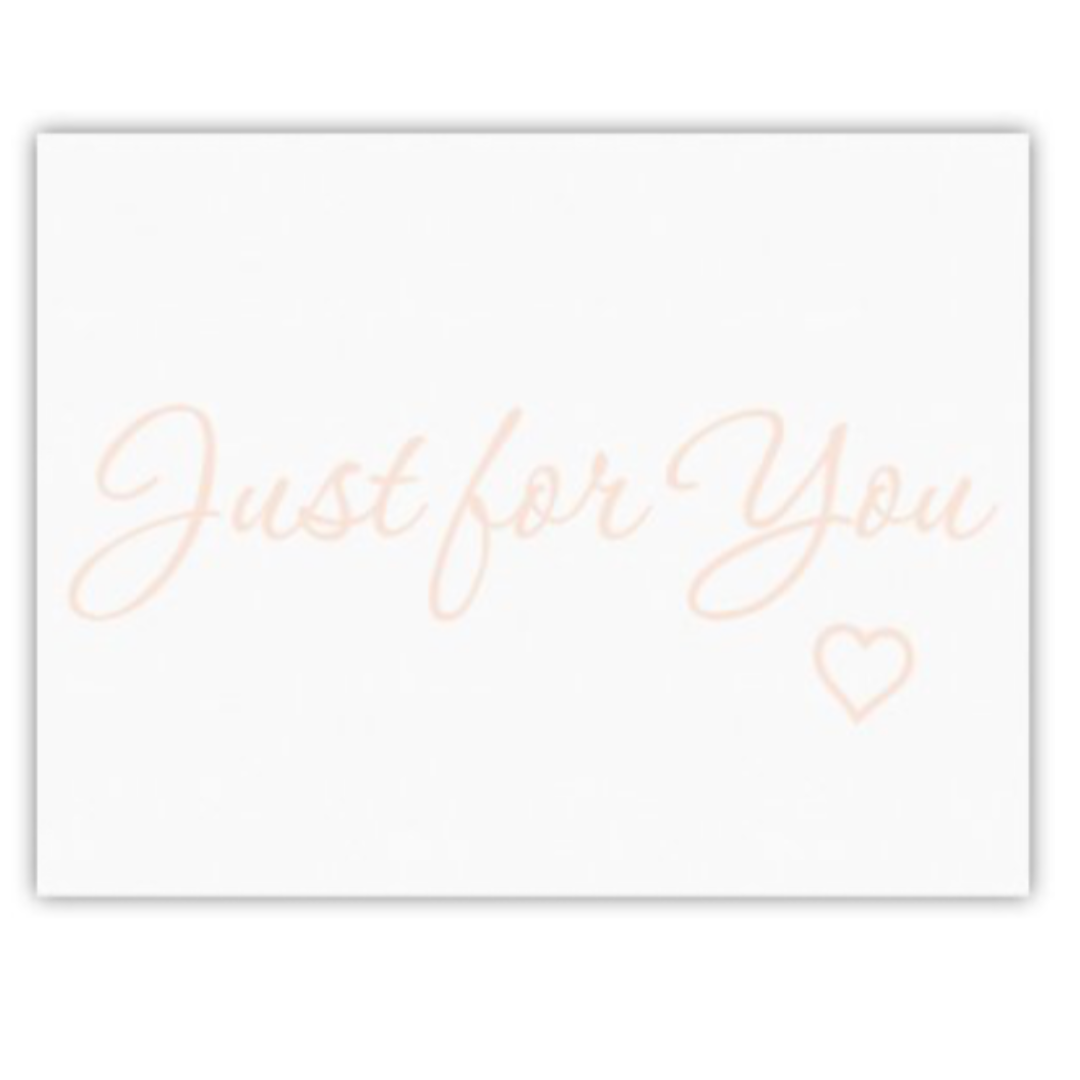 Just for you Note Card