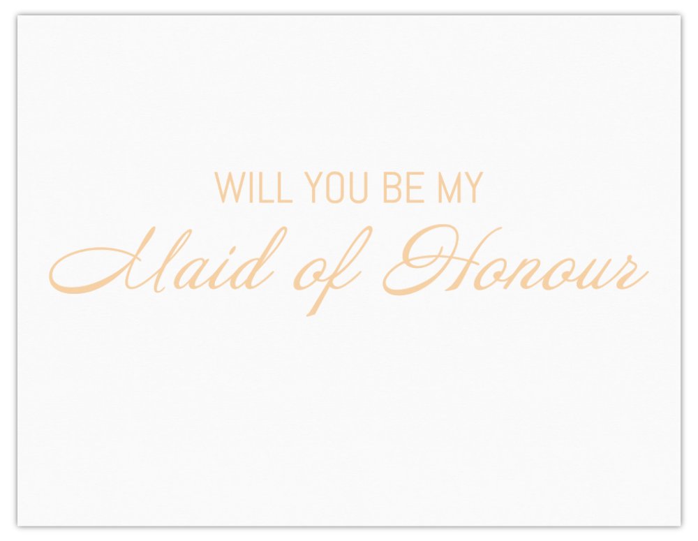 Will you be my maid of honour Note Card