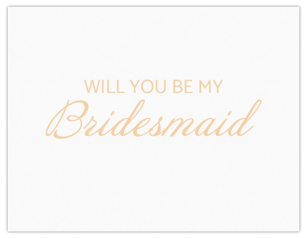 Will you be my bridesmaid Note Card